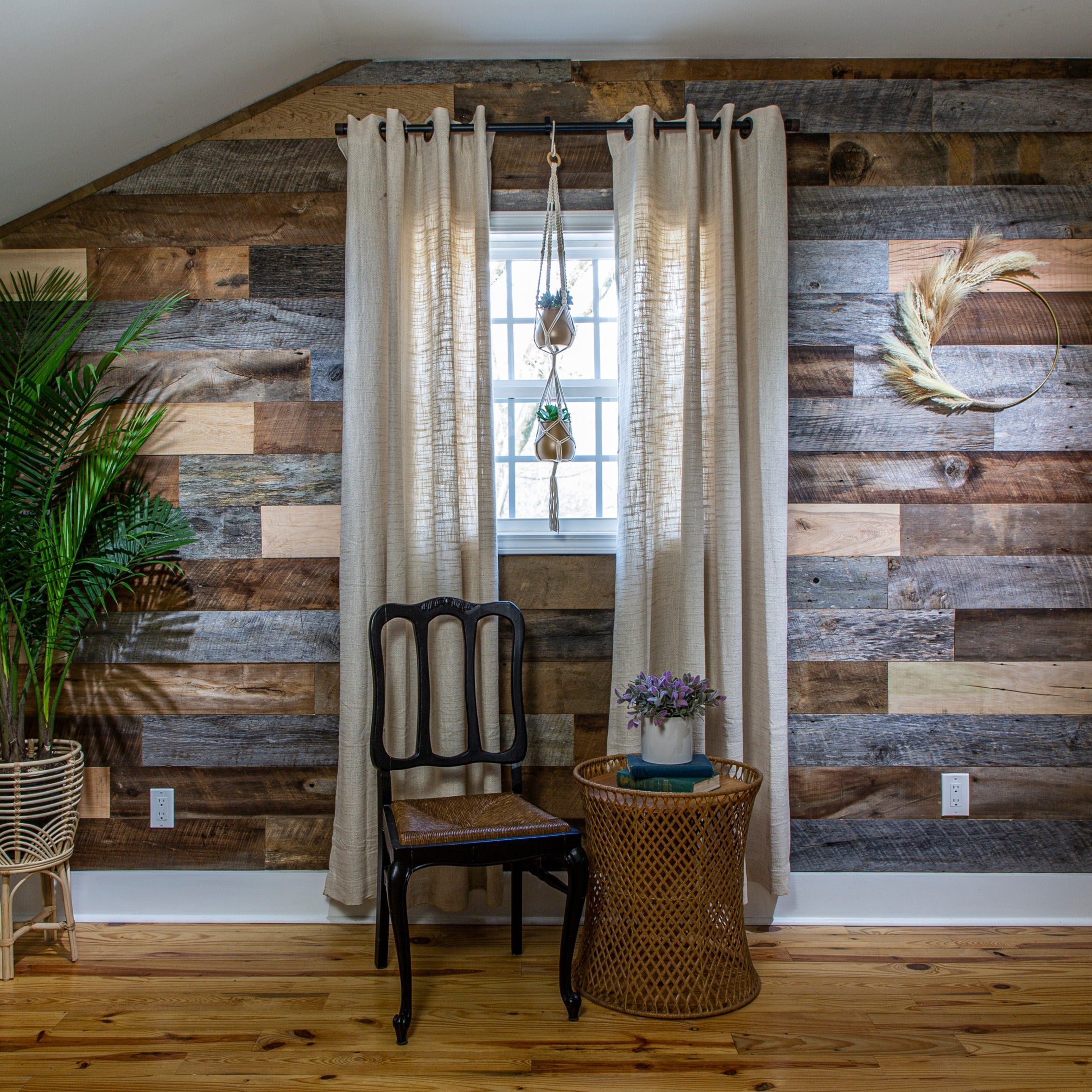 6-Inch Wide Premium Reclaimed Barnwood Planks, 20 sq. ft. bundle