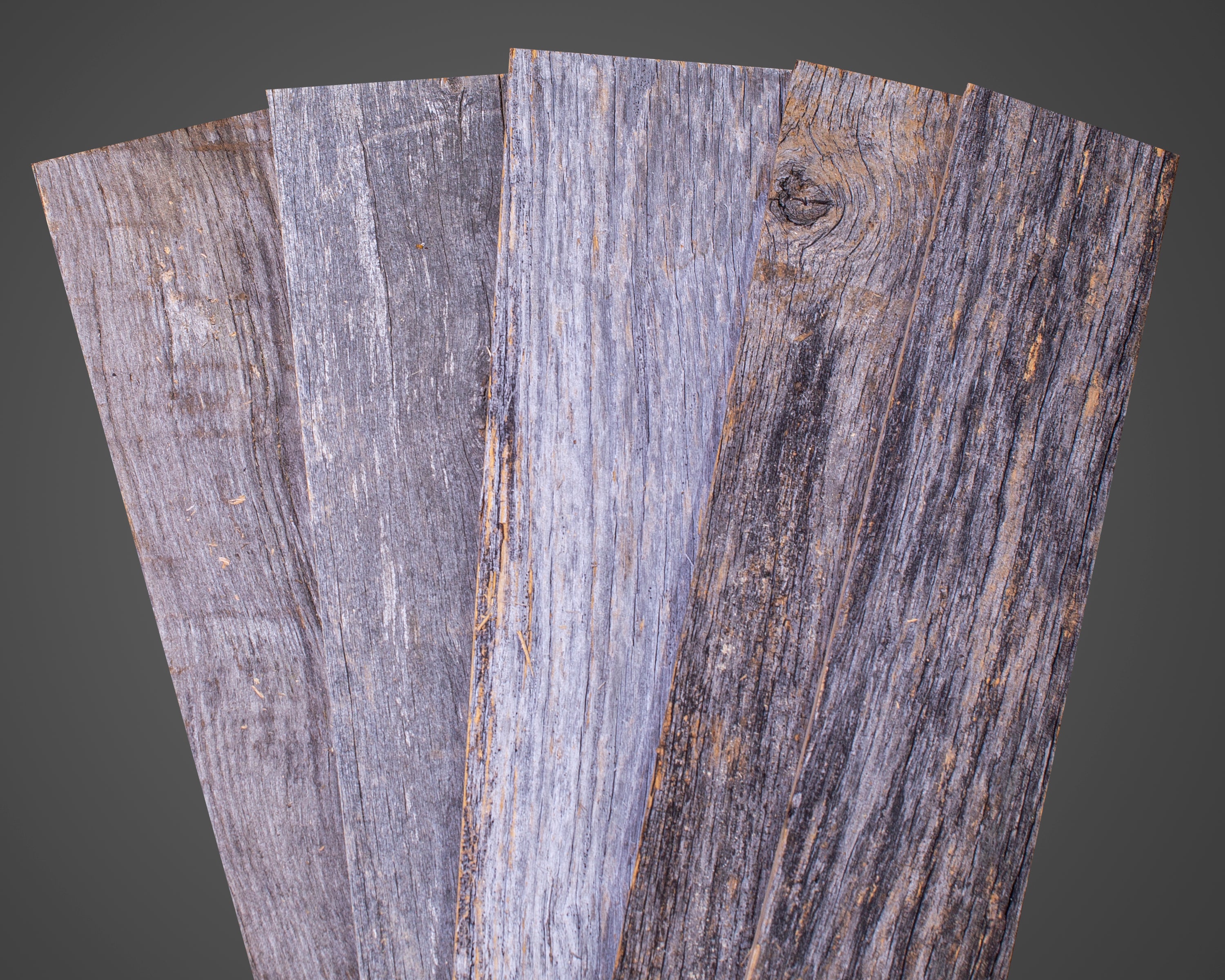Premium Weathered Gray Reclaimed Barn Wood Bundle (10.2 sq. ft.)