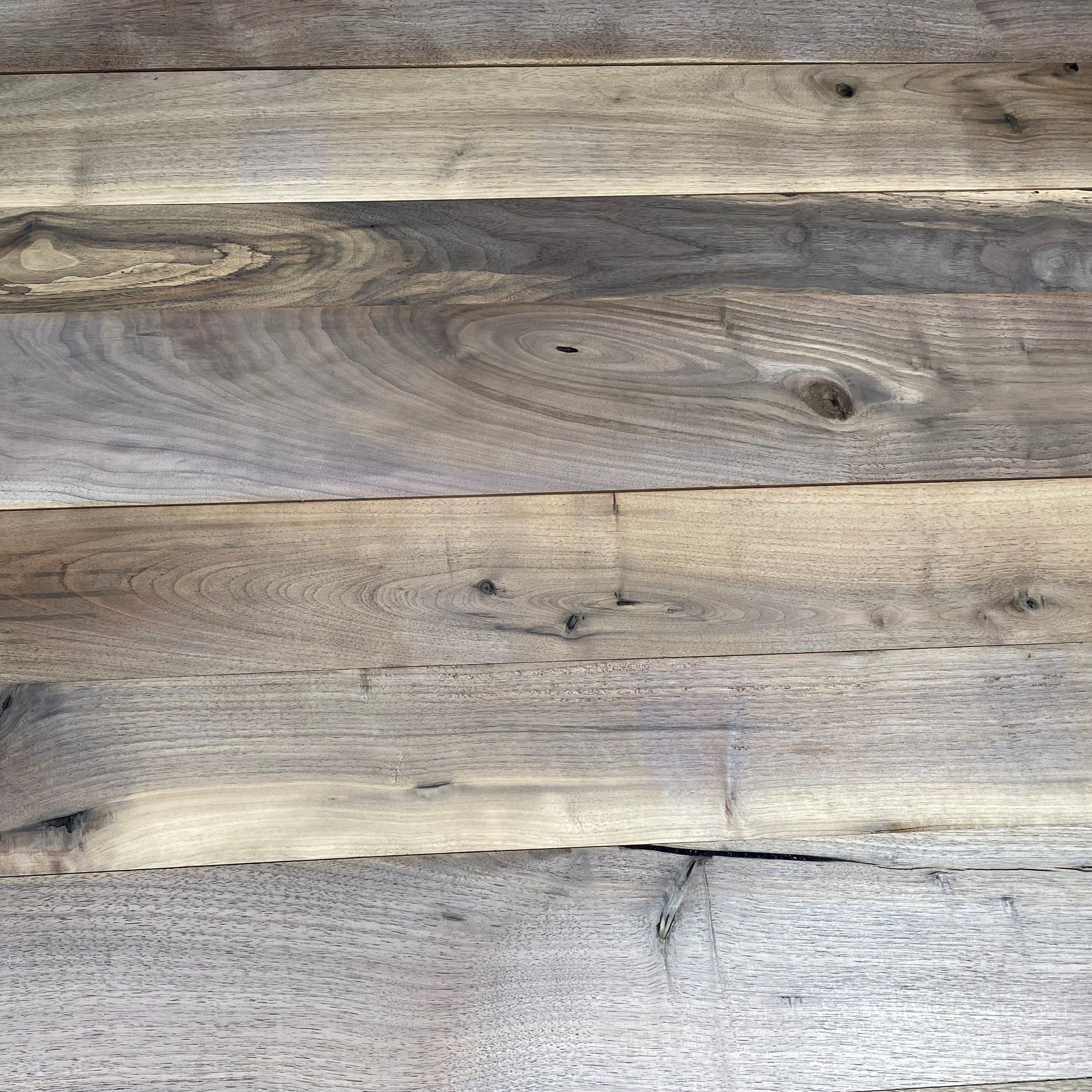 Walnut wood kit wall.