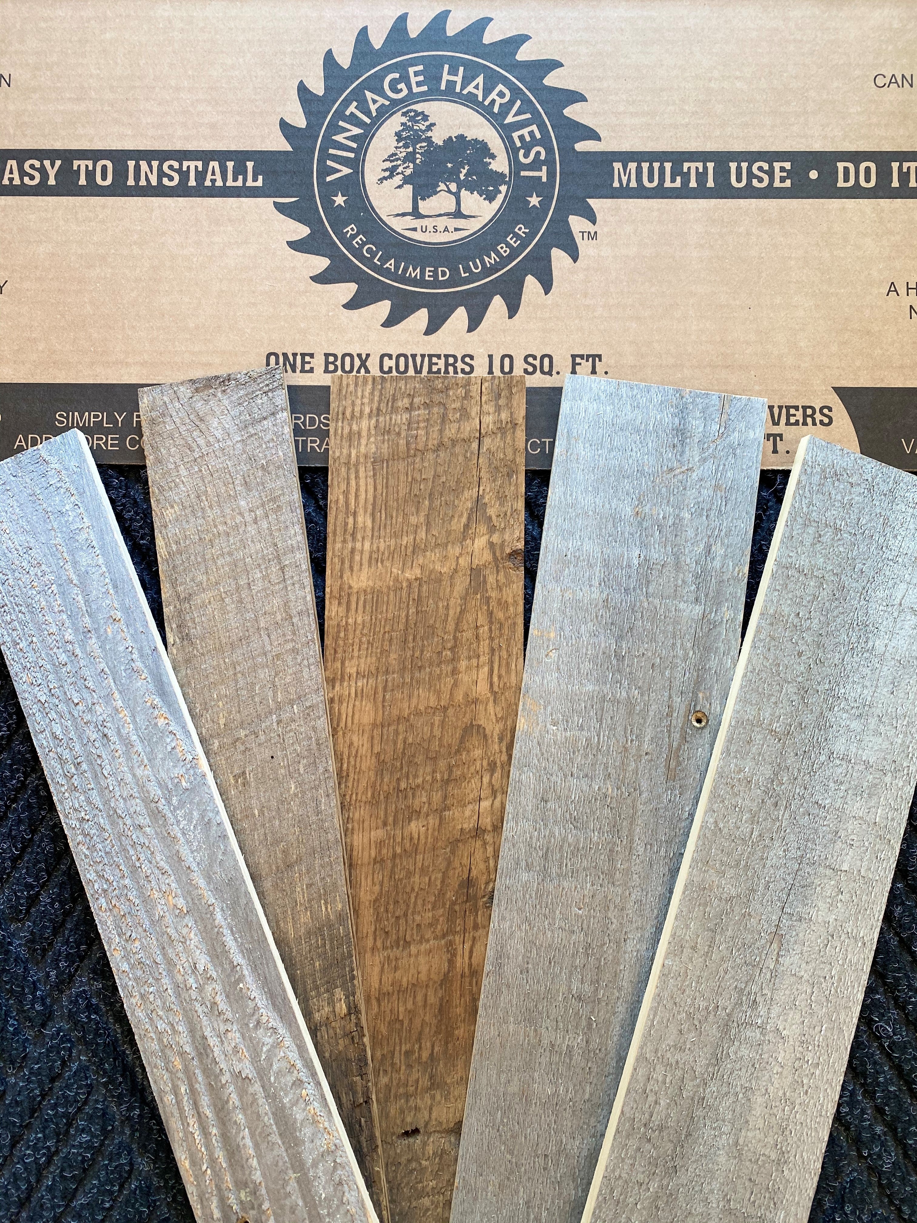 Premium reclaimed barn wood DIY kit.