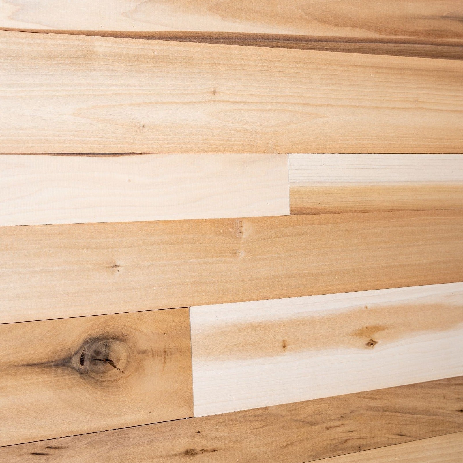 Reclaimed mineral poplar wood plank DIY kit.