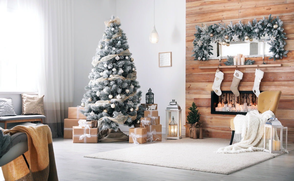 Rustic decor for Christmas time.