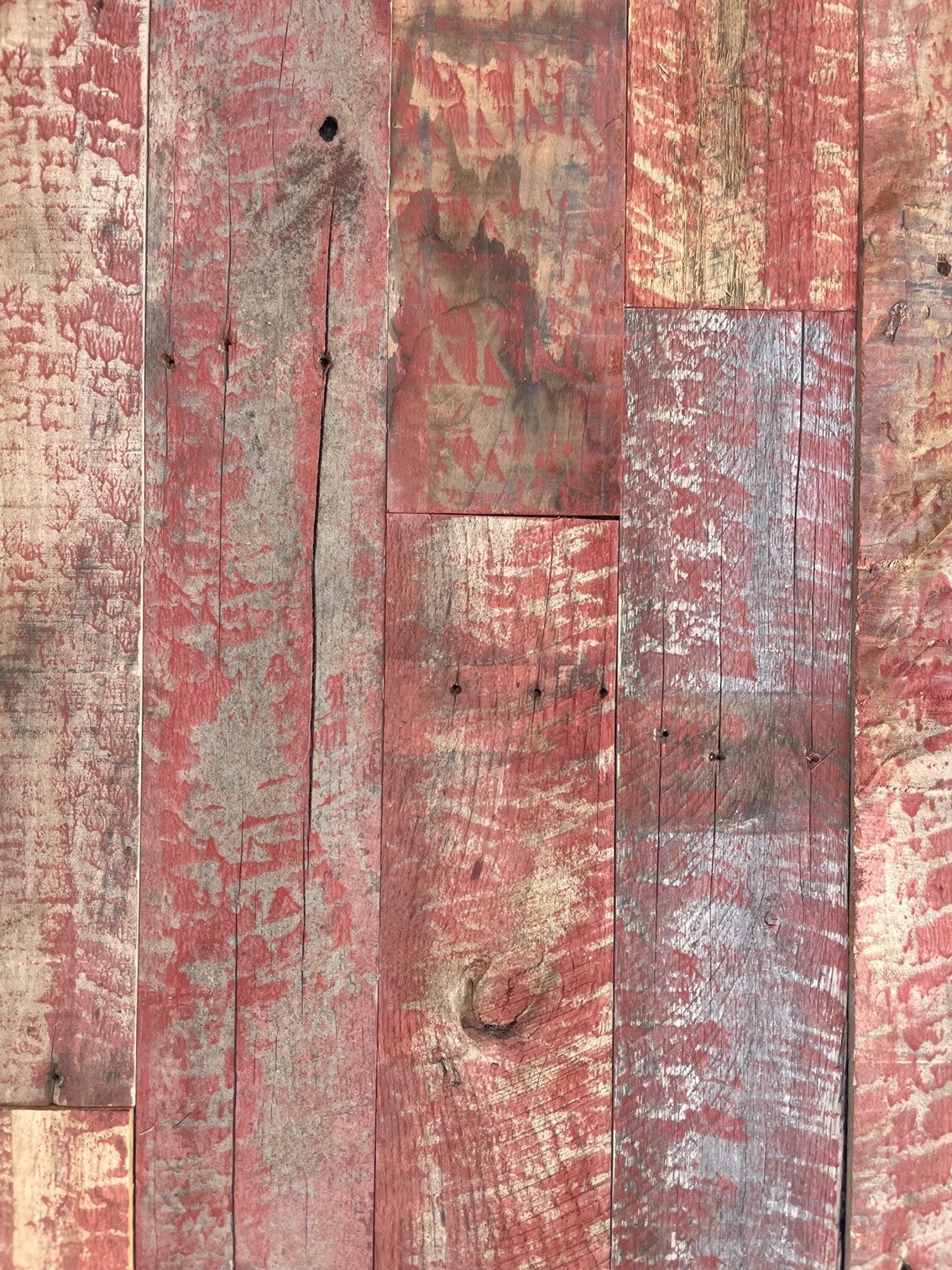 Crimson Red Reclaimed Antique Wood Bundle (11 sq. ft.)