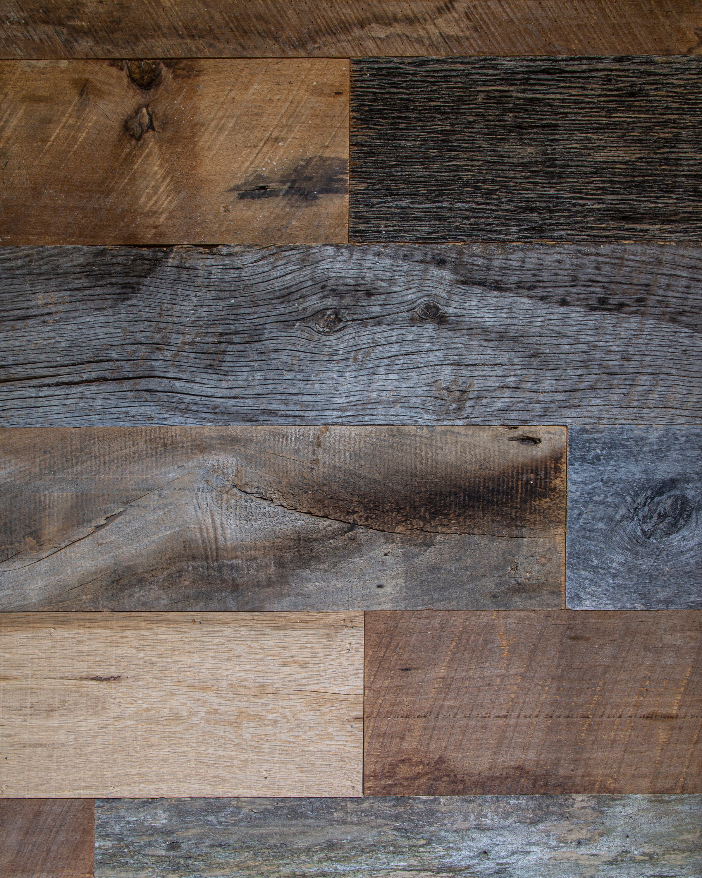 Reclaimed Split Wood Plank Bundle for DIY Projects Craft Wood Pack of 6  0.25 Planks Multiple Lengths Available 