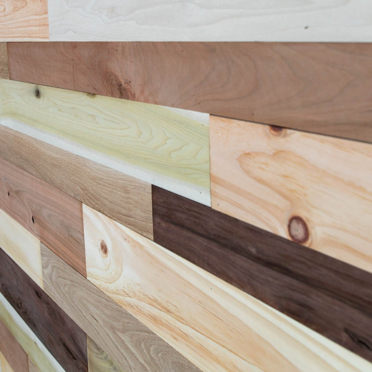 Vintage multicolored reclaimed wooden planks.